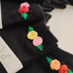 جوراب مچی گل‌دوزی